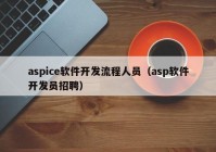 aspice软件开发流程人员（asp软件开发员招聘）