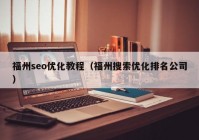 福州seo优化教程（福州搜索优化排名公司）